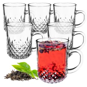 KADAX Trinkgläser für Kaffee, Tee, Wasser und Saft, 230ml, 6er Set, spülmaschinenfest (Modell 2) KADAX Wassergläser mi