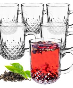 KADAX Trinkgläser für Kaffee, Tee, Wasser und Saft, 230ml, 6er Set, spülmaschinenfest (Modell 2) KADAX Wassergläser mi