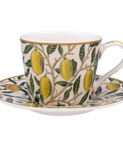 Der Leonardo Collection Früchte-Tasse und Untertassen-Set für heiße und kalte Getränke, langlebige Tassen für Zuhause un