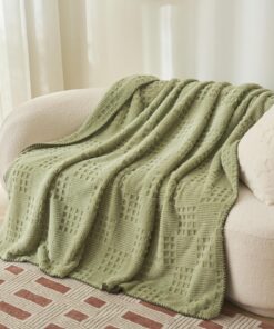 Kuscheldecke Flauschig Weiche Für Bett und Couch Warm Winter Decke (Grasgrün, 100x150cm) Sofadecke Kuschelig Flauschig