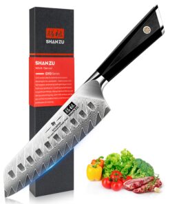 Sан Зу Дамастmesser 10Cr15Mov Edelstahl Kochmesser exquisites Geschenk Scharfe Klinge 18cm Ergonomischer Griff