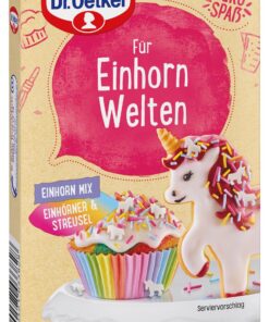 Dr. Oetker Für Einhorn Welten Einhorn Mix: Farbenfroher Zucker-Dekor für besondere Momente - 60 g