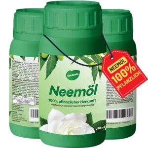 Gardemia Neemöl mit Emulgator für HaushaltscurrentColor usage 250ml mischbar mit Wasser | 100% pflanzliches Neemöl von
