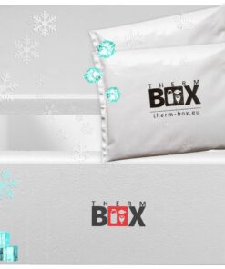 Therm Box Styroporbox 12W Kühlakku 2X Innen: 34x23x15cm Wiederverwertbar Kühlbox 12L
