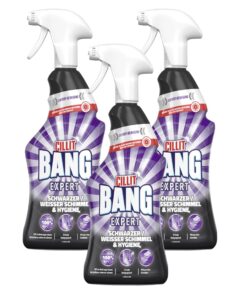 CILLIT BANG Expert Schwarze/Weißer Schimmelreiniger und Hygiene - Natürliche Wirkstoffe für Krankenhaususe - 3 x 750 ml
