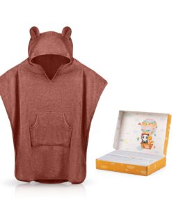 Fuchs&Panda® Extra Warm Badeponcho Weich & Kuschelig | Für Baby & Kinder | 100% Bambus