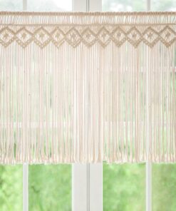Mkono Makramee Vorhang für Hochzeit Dekoration, 95 X 66cm Mkono Makramee Outdoor Vorhang für Deko, 95 X 66cm Mkono M