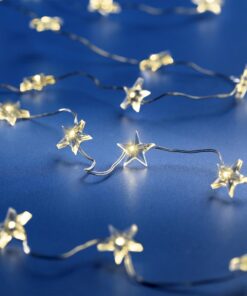 Spetebo LED Draht Sternen Lichterkette warm weiß - Deko Beleuchtung - Advent und Weihnachten | Spetebo LED Draht Sterne
