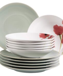 MÄSER 931928 Ossia Aguarela 12-teiliges Tafelservice für 6 PersonenVintage Look