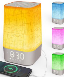 Tageslichtwecker Sonnenaufgang 30 Naturgeräusche RGB Dimmbares Nachtlicht Ladefunktion Timer