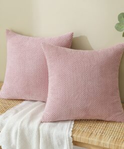 EMEMA Dekorative Granulat Sofakissen für Wohnzimmer Rosa 50x55 cm