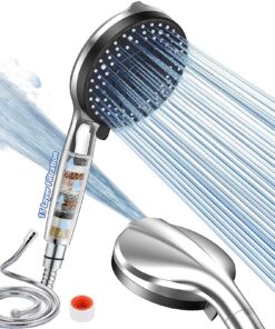 OdiuK Hochdruck Duschkopf mit Filter für Schwerverarbeitetes Wasser und Chlorentfernung