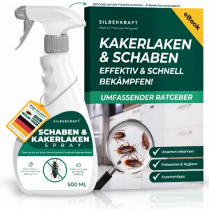 Schabenspray 500ml - Effektives Anti Schaben Spray mit Langzeitwirkung für Küche & Bad - Schabenmittel gegen Kakerlaken