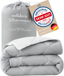 Welldora OPTICLIMA Allergiker Bettdecke 200x200 | Fachärztlich geprüft | Oeko-Tex Zertifiziert | Ganzjahresdecke Sommer