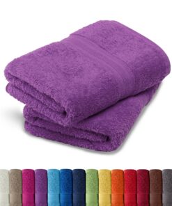 AR Line 2er Pack zum Sparpreis - Baumwollige Frottierhandtücher in Orchidee 70x140 cm, 100% Baumwolle, 500 g/m²