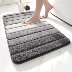 DEXI rutschfest Badezimmerteppich 50 x 80 cm für Badezimmer, Saugfähige und weiche Maschinenwaschbare Matte,Oeko-Tex Sta