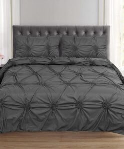 Sweet Home Collection Sensation Fancy Bettbezug-Set, 3-teilig, King grau