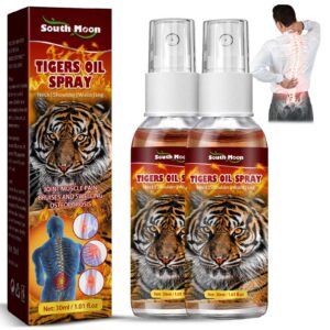 HOUHOUYIBA Clisole-Tigeröl-Spray - Linderung von Knien, Halsbereich und Lendenwirbelsäule (2 Stück) + Reibungsloses Gele
