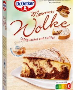Dr. Oetker Marmor-Wolke Backmischung luftig-locker für Rührkuchen - ideal für saftigen Marmorkuchen-Zubereitung - mit Ra