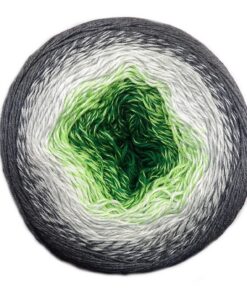 YarnArt Flowers 500 Gramm Bobbel Wolle Farbverlauf untuk Sch.ph., 55% Baumwolle, Bobble Strickwolle Mehrfarbig (Grau Wei
