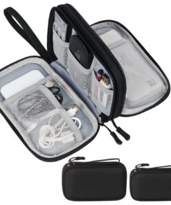 Skycase Doppelte Kabel Tasche für Elektronische Accessoires, Elektronikzubehör Organizer, perfekt für Traveler