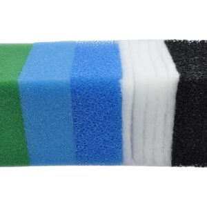 SANLILI Set Kompatibel Filterschwamm für Juwel Compact/Bioflow |0 - Fits Juwel Compact und Bioflow |0 Filter (Fine Blue,