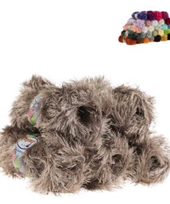 Fransen-Strickgarn Yumos 5 Knäuel je 150m/100g Wolle Strickwolle für Anfänger, häkeln und stricken