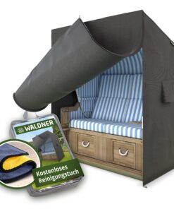 WALDNER Strandkorb-Schutzhülle Oxford 600D | wasserdicht, winterfest, UV-beständig & atmungsaktiv