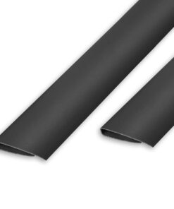 Ribelli ABSchlussleiste PVC, 100 cm, Anthrazit - 10 Stück
