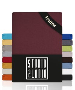 STUDIO Basic Weiches Frottee-Spannbettlaken 200x200cm – Öko-Tex Zertifiziert, bügelfrei & elastisch – für Matratzen 15–2