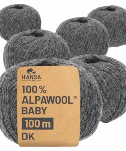 100% Baby Alpakawolle - weich & kratzfrei - Stricken & Häkeln - für Erwachsene - zu Hause - 6 Garnstärken in 50+ Farben