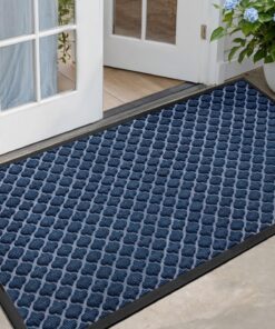 Große FußmatteTürmatte Haustür Marineblau 70x150cm robust Terrasse Garage