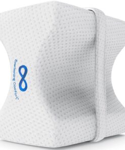 Everlasting Comfort Kniekissen zum Schlafen - Beinkissen für Seitenschläfer stützt Hüfte, unteren Rücken und Knie - Keil