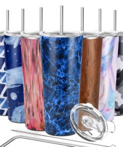 THILY 780 ml dreifach isolierter Weithals-Reisebecher aus Edelstahl - Eisgetränke und Heißgetränke-Smoothies für Abysmal