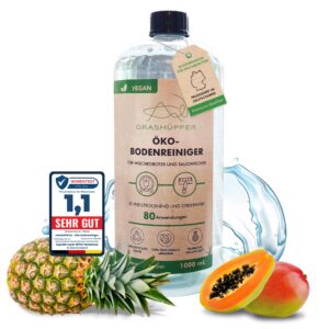 GRASHÜPFER® Öko Bodenreiniger für Wischroboter - Kompatibel mit Roborock, Dreame, Ecovacs & Co. - Perfekt für Laminat, P