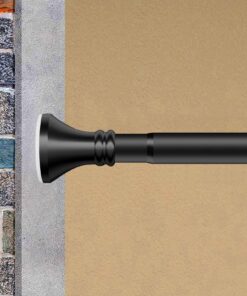 AEAGERY Duschstange ohne Bohren, 260-410cm - Teleskopstange für Bad und Garderobe, flexibel und ohne bohren