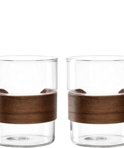 LEONARDO HOME NOVO LEGNO Teeglas - Spülmaschinengeeignet und Hitzebeständig für Alltagsgebrauch - 2 Stück - 320 ml - Gla