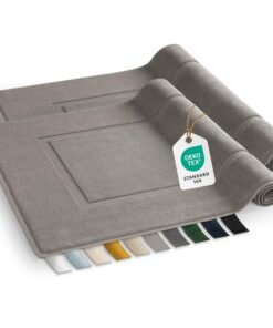 Blumtal Badvorleger Terry Oeko-Tex zertifizierter 100% Baumwollteppich & Duschvorleger 50x80 cm - Badezimmer & Dusche Se