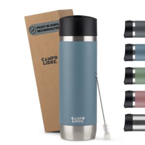 Campo Libre.® Anto I Thermobecher to go 450ml I 100% auslaufsichere One-Touch-Verschluss I Premium Doppelwandiger Coffe