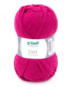 Gründl Lisa Premium Polyacryl Strickgarn Fuchsia 50g/133m PflegeleichtOEKO-TEX STANDARD 100 Gründl Lisa Premium Polyac