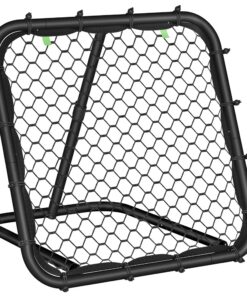 SONGMICS Fußball-Rebounder für Kinder im Garten, stabil und leicht aufzubauen, winkelverstellbar, mit Stahlrahmen
