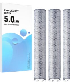 Wothfav Duschkopf Ersatz-Filter ACF Kohlefaser-Filtration Hartes Wasser Rest-Chlor Bakterien Schwermetall (3 Stück)