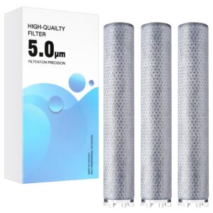 Wothfav Duschkopf Ersatz-Filter ACF Kohlefaser-Filtration Hartes Wasser Rest-Chlor Bakterien Schwermetall (3 Stück)