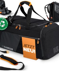 Sporttasche RecycleTels PET 50L – Gym Bag und Rucksack in Einem – wasserdichte Trainingstasche für Herren und Damen – Sp