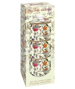 Stapelbare Küchendosen mit floralem Design, 3 Stück - Ideal für Kaffeeliebhaber und Snacker | Küchendosen Lesser & Pave