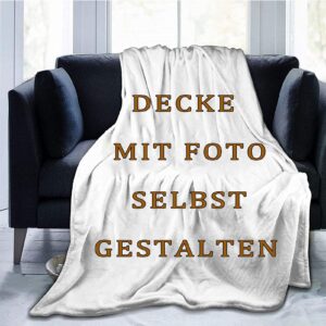 Personalisierte Fotodecke UOOYAA Super Weich Flanell Für Freunde Und Familie