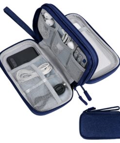 Skycase Doppelte Kabel Tasche für Elektronische Accessoires, Elektronikzubehör Organizer, praktisch bei Reise und Arbeit