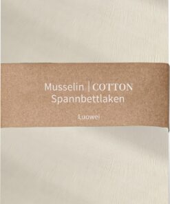 Luowei Weiches Atmungsaktives Ökotex Spannbettlaken 100x200cm für Sommer & Winter Beige Boxspringbett