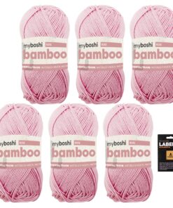 myboshi Super weiches Bamboo-Baumwollgarn zum Häkeln und Stricken, strapazierfähig für Bekleidung und Amigurumi, 60% Vis