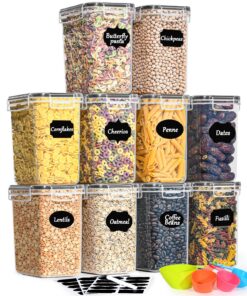 GoMaihe 1.6L Luftdichte Vorratsdosen 10er Set aus Recyceltem Plastik